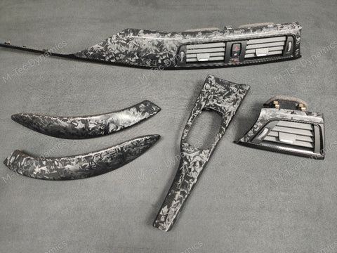 BMW F32 COUPE INTERIOR TRIM SET - FORGED CARBON / GLOSS BLACK ACCENT