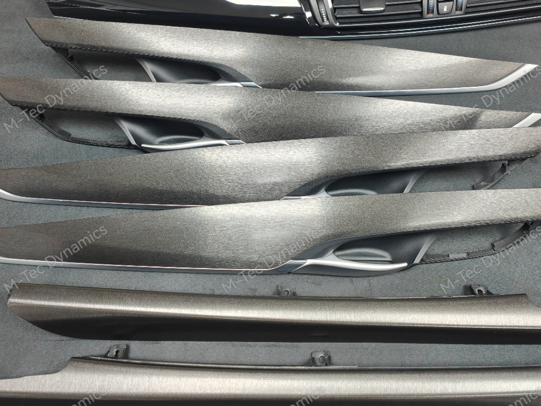 BMW X5 F15 INTERIOR TRIM SET - BLACK BRUSHED ALUMINIUM