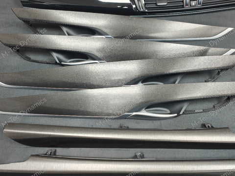 BMW X5 F15 INTERIOR TRIM SET - BLACK BRUSHED ALUMINIUM
