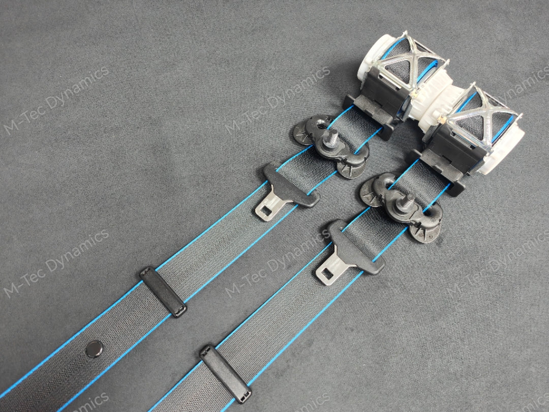 BMW 4-SERIES F32 / F82 M4 COUPE FRONT SEAT BELT SET - BLUE EDGE