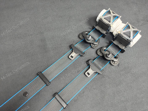 BMW 4-SERIES F32 / F82 M4 COUPE FRONT SEAT BELT SET - BLUE EDGE