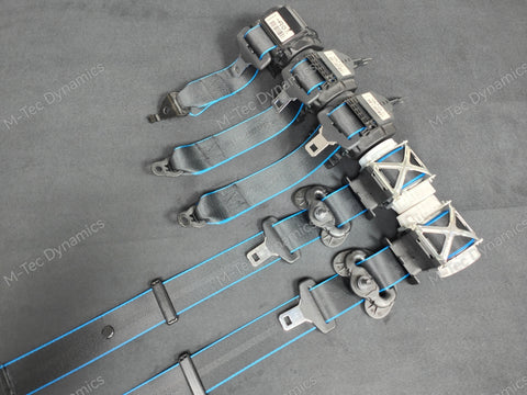 BMW 3-SERIES F30 / F80 M3 FRONT & REAR SEAT BELT SET - BLUE EDGE