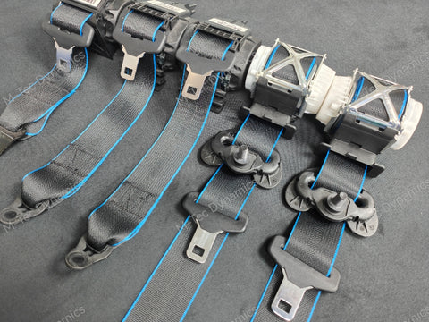 BMW 3-SERIES F30 / F80 M3 FRONT & REAR SEAT BELT SET - BLUE EDGE