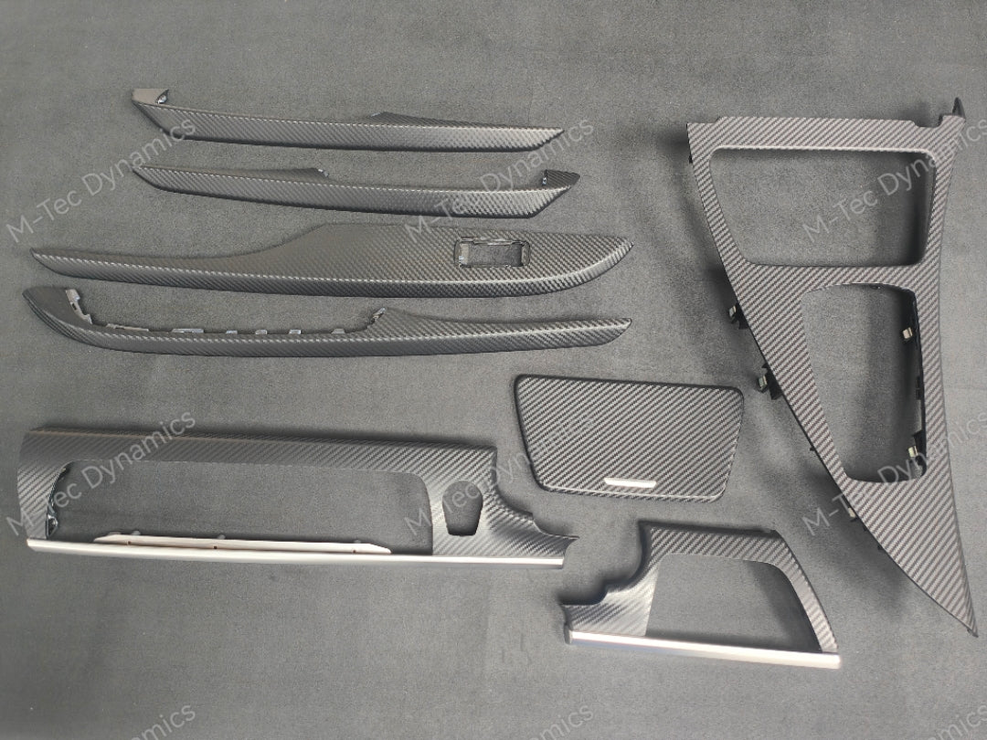 BMW 6-SERIES F06 GRAN COUPE INTERIOR TRIM SET - 3D BLACK CARBON