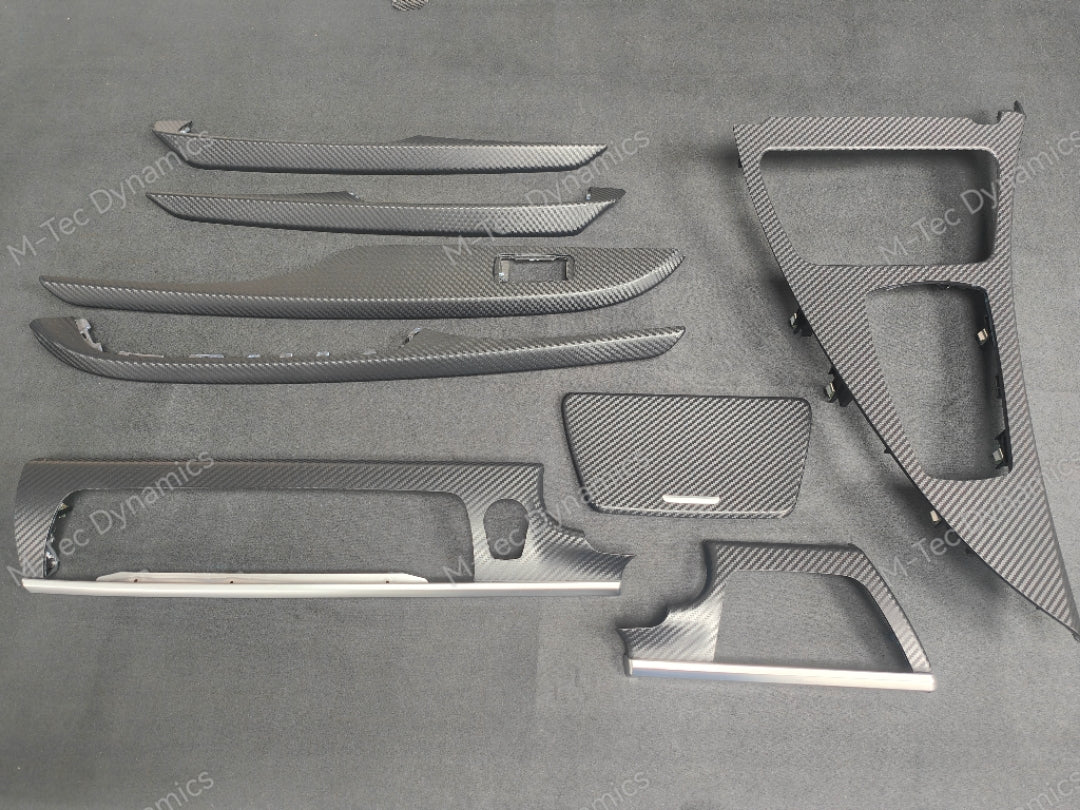 BMW 6-SERIES F06 GRAN COUPE INTERIOR TRIM SET - 3D BLACK CARBON