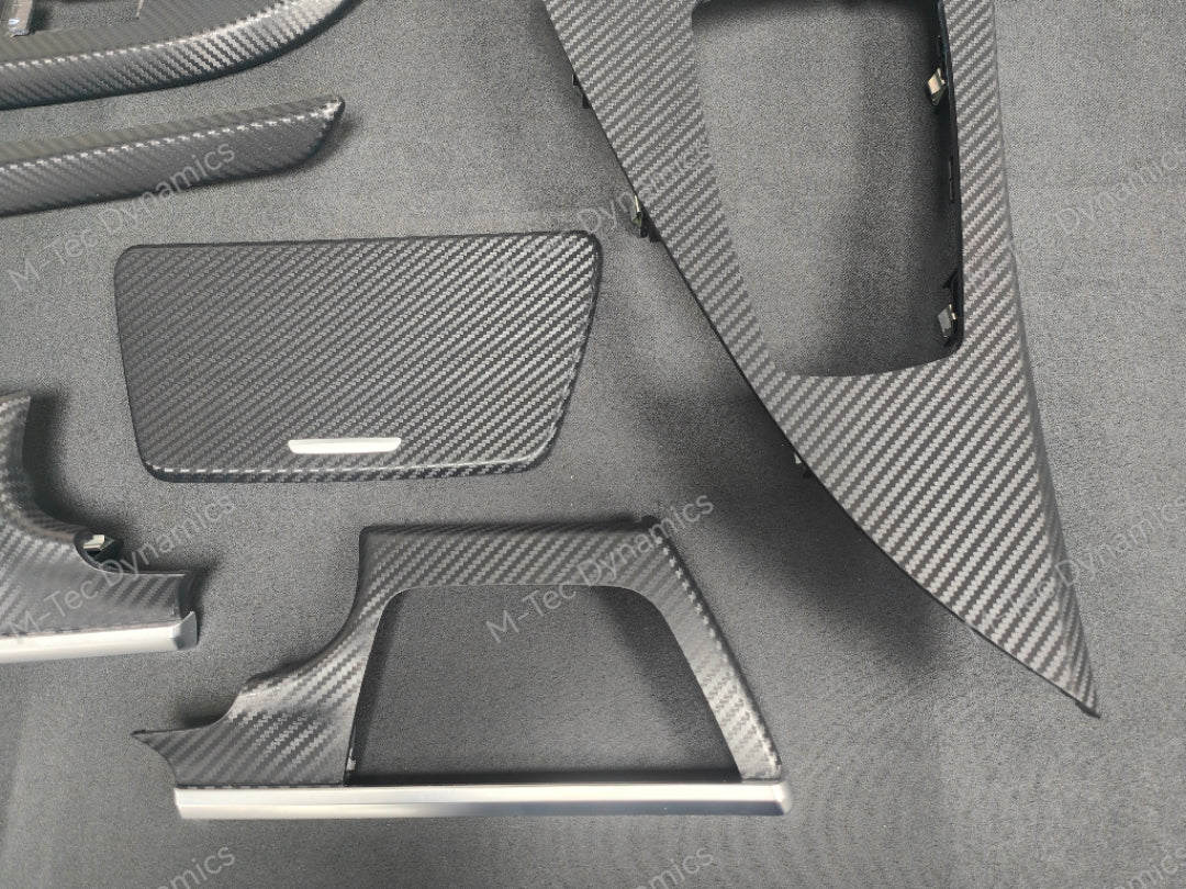 BMW 6-SERIES F06 GRAN COUPE INTERIOR TRIM SET - 3D BLACK CARBON