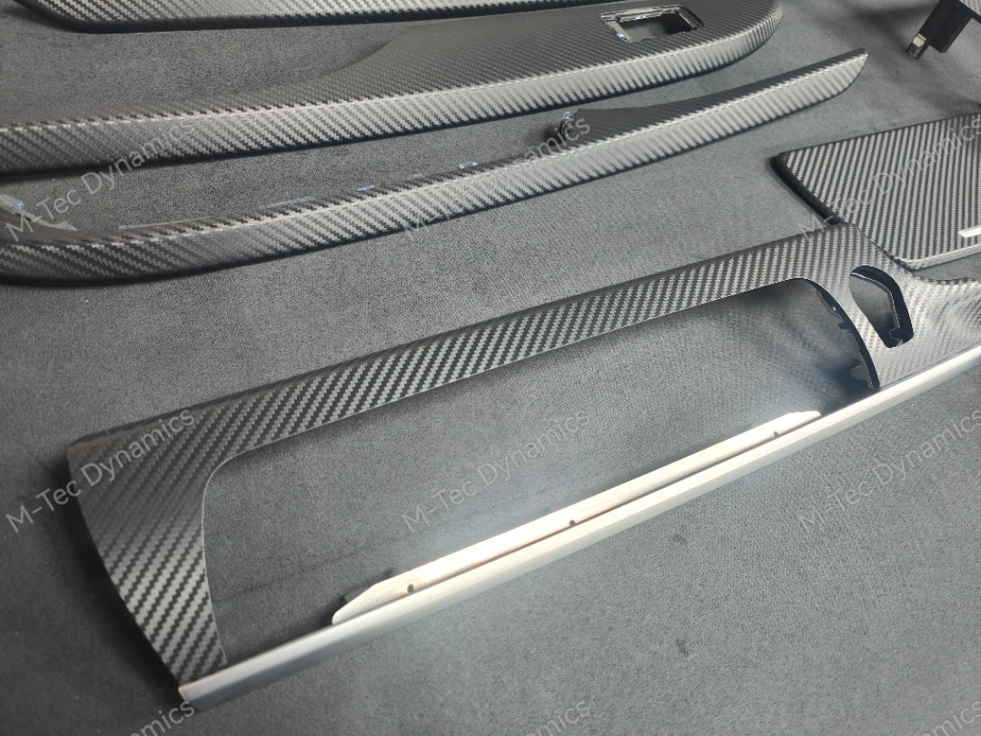 BMW 6-SERIES F06 GRAN COUPE INTERIOR TRIM SET - 3D BLACK CARBON