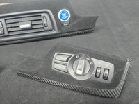 BMW F10 F11 AUTO PERFORMANCE STYLE / TEXTURED BLACK CARBON INTERIOR TRIM SET
