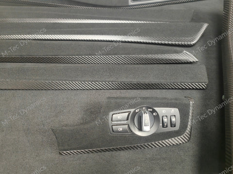BMW F10 F11 AUTO PERFORMANCE STYLE / TEXTURED BLACK CARBON INTERIOR TRIM SET