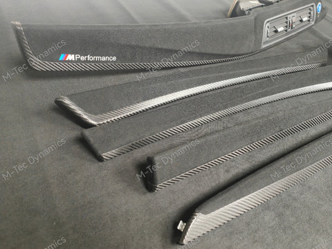 BMW F10 F11 AUTO PERFORMANCE STYLE / TEXTURED BLACK CARBON INTERIOR TRIM SET