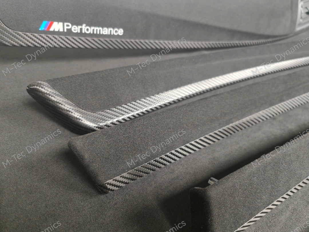 BMW F10 F11 AUTO PERFORMANCE STYLE / TEXTURED BLACK CARBON INTERIOR TRIM SET