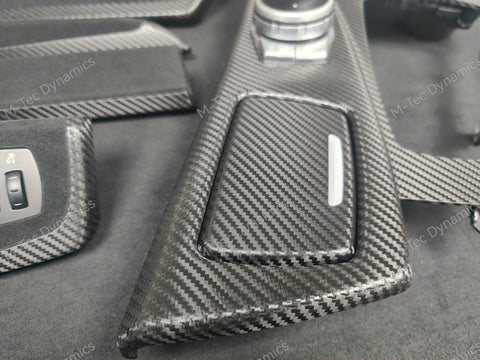 BMW F10 F11 AUTO PERFORMANCE STYLE / TEXTURED BLACK CARBON INTERIOR TRIM SET
