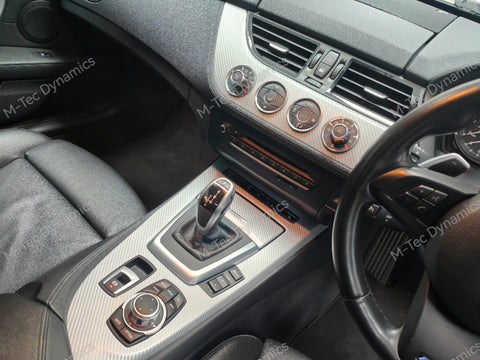 BMW Z4 E89 INTERIOR WRAPPING SERVICE - SILVER 4D CARBON