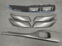 BMW F20 LCI-2 INTERIOR TRIM SET - 3D CARBON / BLUE ACCENT
