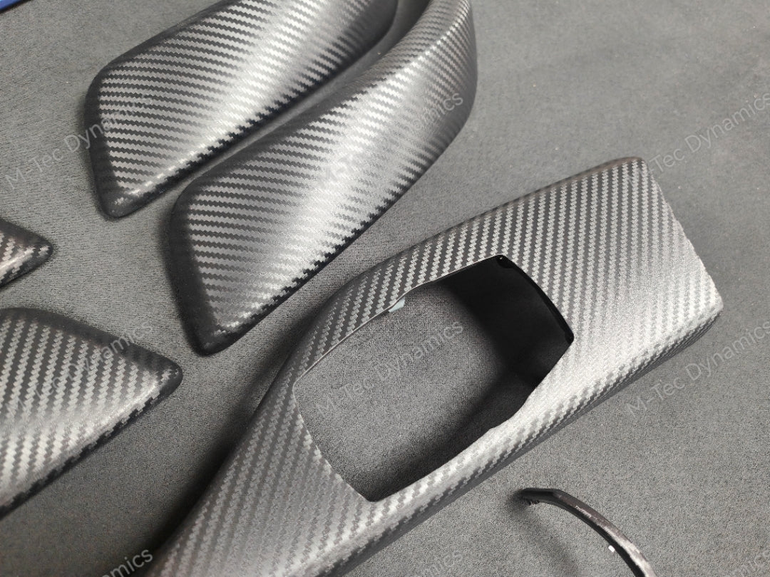 BMW F20 LCI-2 INTERIOR TRIM SET - 3D CARBON / BLUE ACCENT