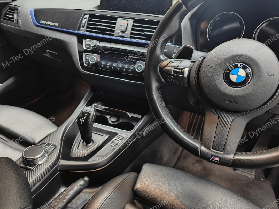 WRAPPING SERVICE - BMW F20 F21 F22 F23 LCI-2 INTERIOR TRIM SET - 3D CARBON / ALCANTARA