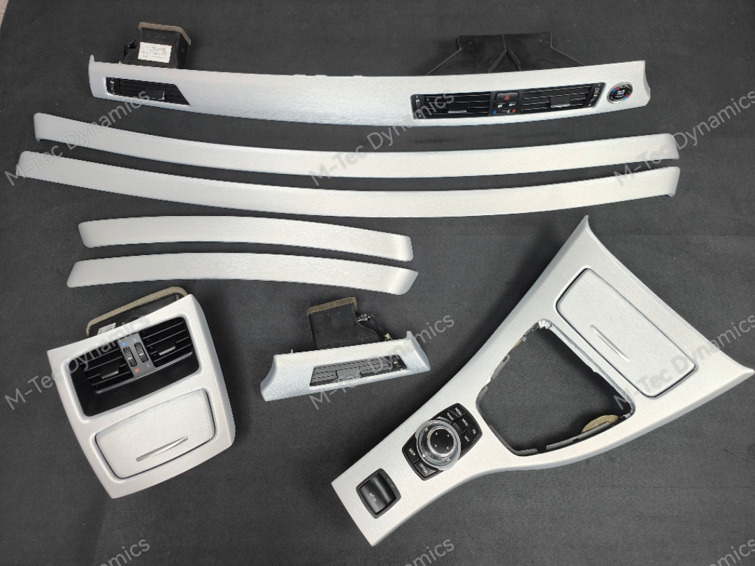 BMW E93 INTERIOR TRIM SET - SILVER BRUSHED ALUMINIUM - CIC LCI I-DRIVE