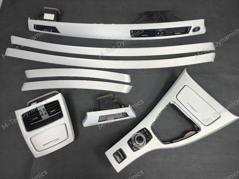 BMW E93 CIC SILVER BRUSHED ALUMINIUM INTERIOR TRIM SET