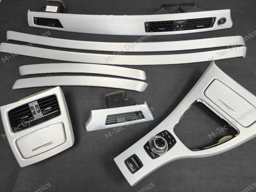 BMW E93 INTERIOR TRIM SET - SILVER BRUSHED ALUMINIUM - CIC LCI I-DRIVE