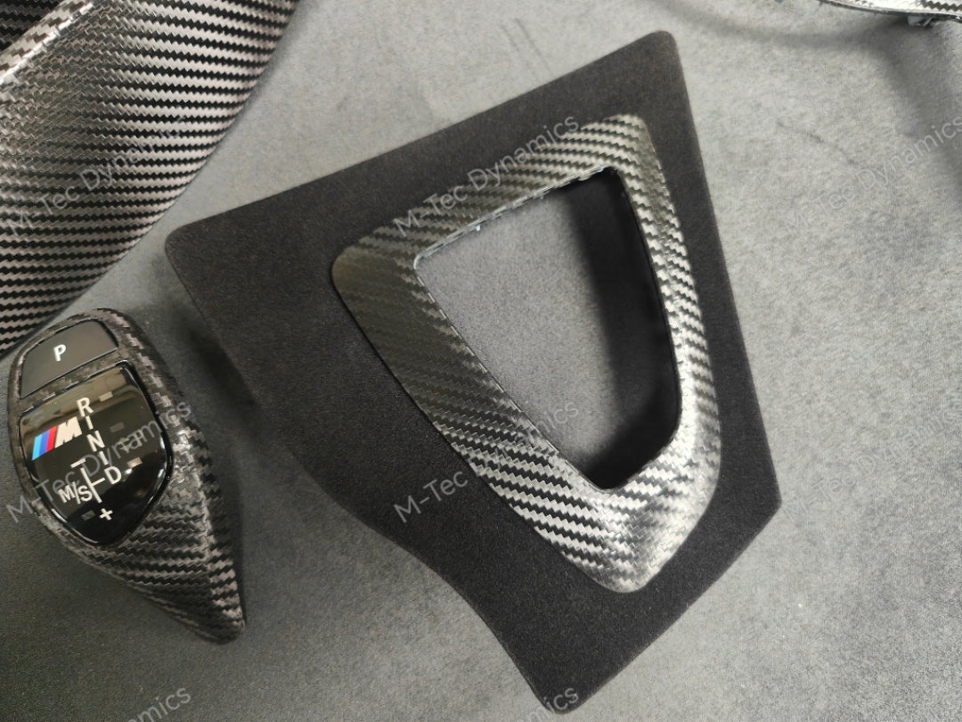 BMW F30 F31 F36 INTERIOR TRIM SET - PERFORMANCE STYLE / TEXTURED CARBON (COMPLETE SET)