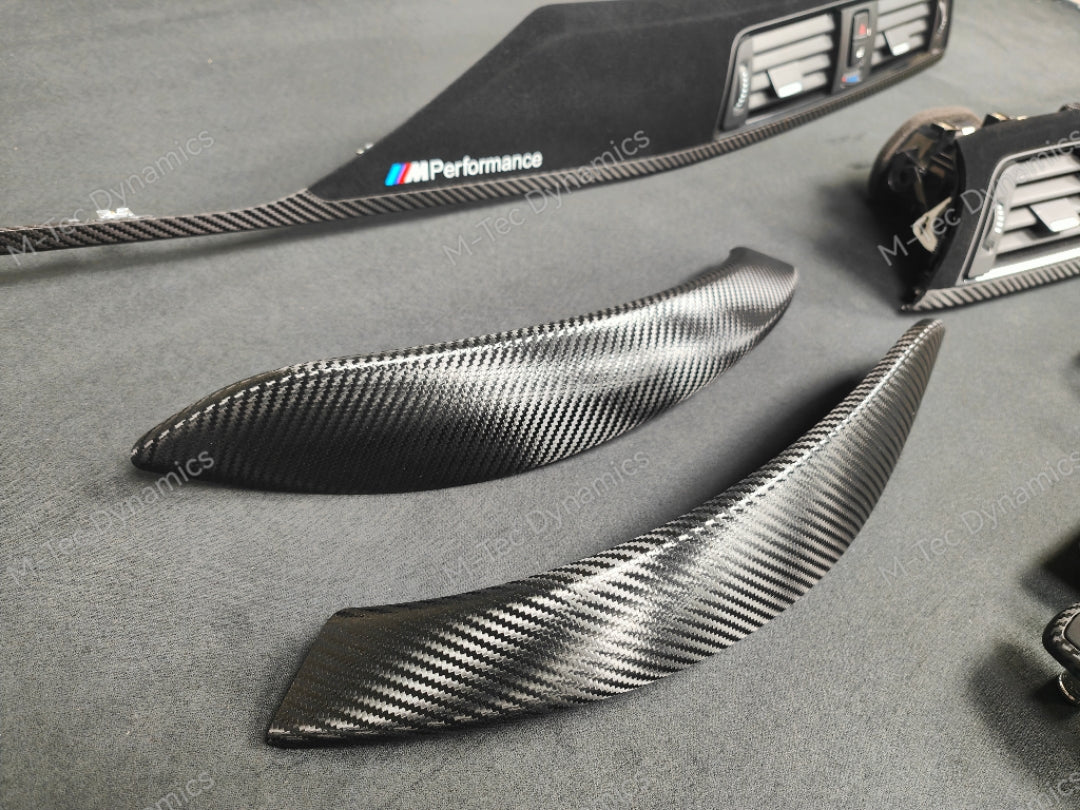 WRAPPING SERVICE - BMW F3X INTERIOR TRIM SET - PERFORMANCE STYLE / TEXTURED CARBON (F30 F31 F32 F33 F36)