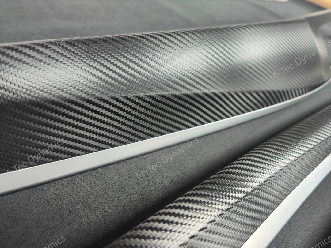 BMW F10 F11 AUTO INTERIOR TRIM SET - DEEP TEXTURED GLOSSY BLACK CARBON (MTD-TEX)