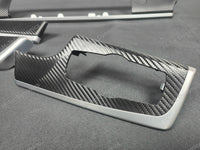 BMW F10 F11 AUTO INTERIOR TRIM SET - DEEP TEXTURED GLOSSY BLACK CARBON (MTD-TEX)