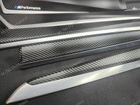 BMW F10 F11 AUTO INTERIOR TRIM SET - DEEP TEXTURED GLOSSY BLACK CARBON (MTD-TEX)