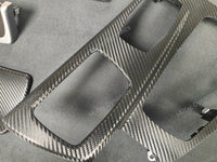 BMW F10 F11 AUTO INTERIOR TRIM SET - DEEP TEXTURED GLOSSY BLACK CARBON (MTD-TEX)
