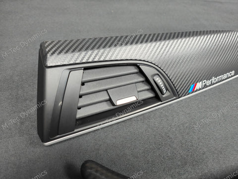 BMW F21 F22 INTERIOR TRIM SET - 3D CARBON / SILVER ACCENT (#11)