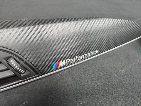 BMW F21 F22 INTERIOR TRIM SET - 3D CARBON / SILVER ACCENT (#11)
