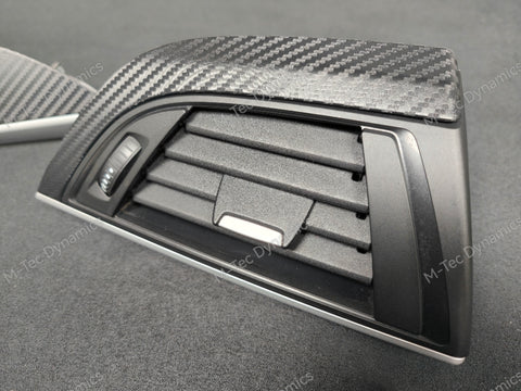 BMW F21 F22 INTERIOR TRIM SET - 3D CARBON / SILVER ACCENT (#11)