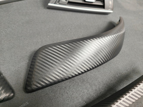 BMW F21 F22 INTERIOR TRIM SET - 3D CARBON / SILVER ACCENT (#11)