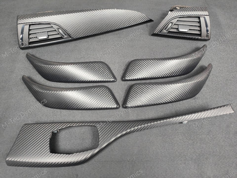BMW F20 INTERIOR TRIM SET - 3D CARBON / GLOSS BLACK ACCENT (#1)