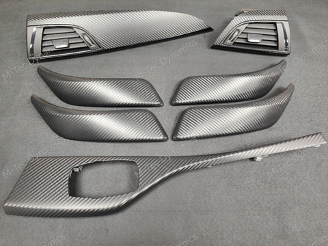 BMW F20 INTERIOR TRIM SET - 3D CARBON / GLOSS BLACK ACCENT (#1)