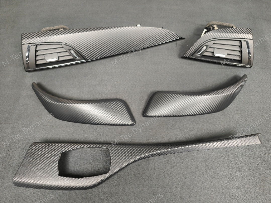 BMW F21 / F22 INTERIOR TRIM SET - 3D CARBON / GLOSS BLACK ACCENT