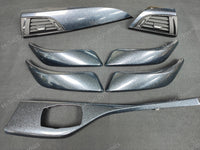 BMW F20 F21 F22 INTERIOR TRIM SET - METALLIC SPARKLE GREY / GLOSS BLACK ACCENT