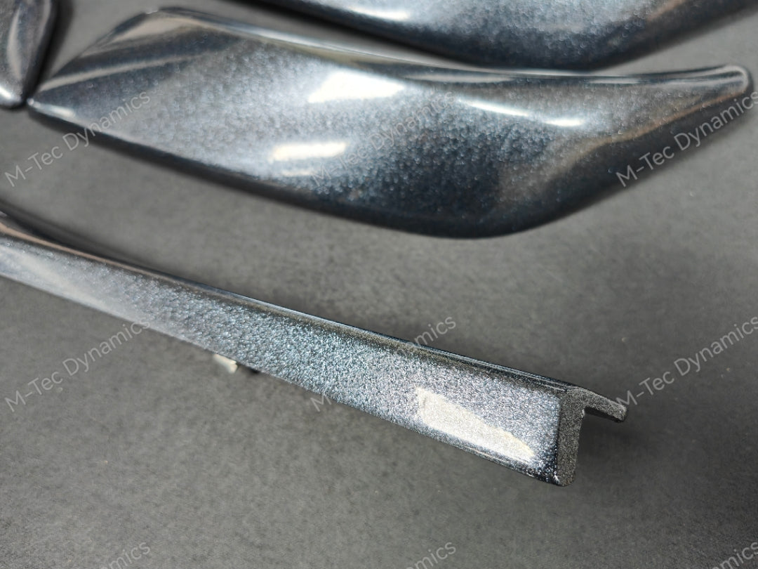 BMW F20 F21 F22 INTERIOR TRIM SET - METALLIC SPARKLE GREY / GLOSS BLACK ACCENT