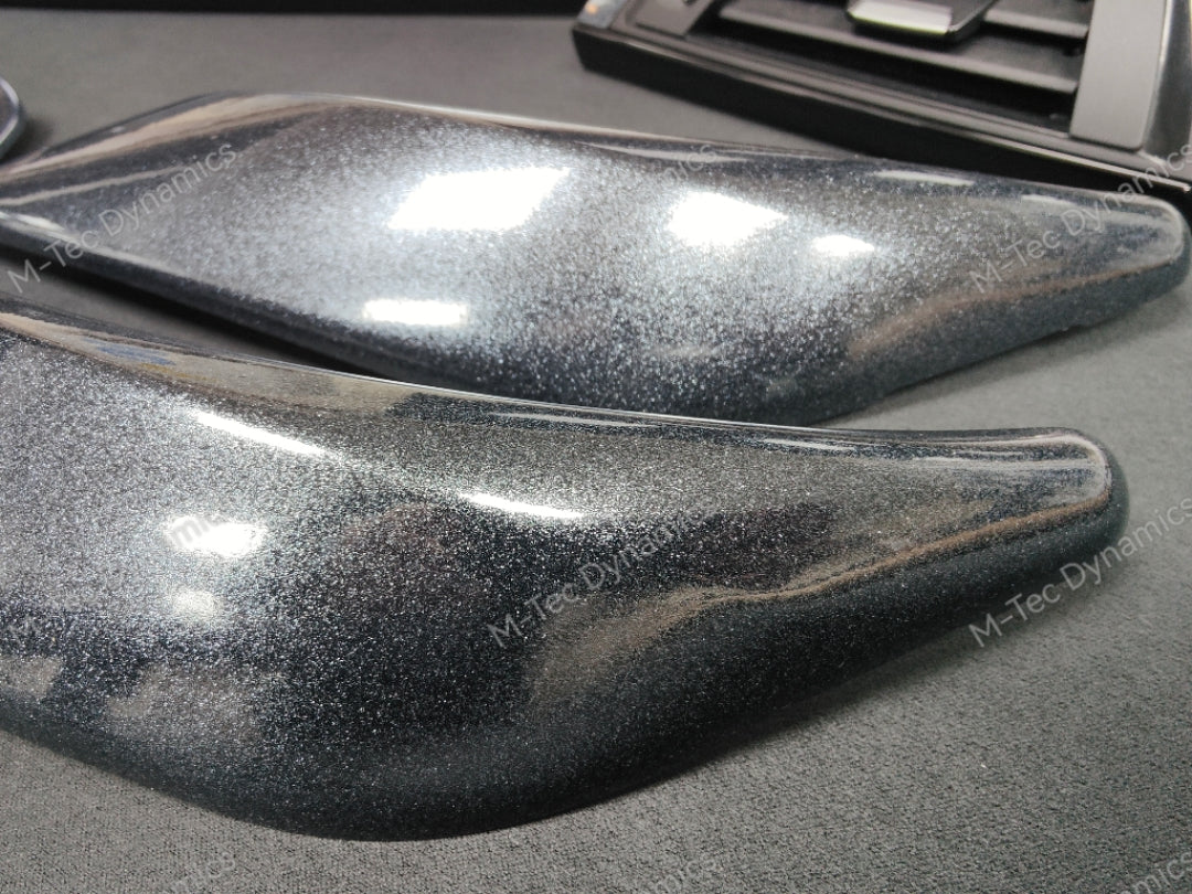 BMW F20 F21 F22 INTERIOR TRIM SET - METALLIC SPARKLE GREY / GLOSS BLACK ACCENT