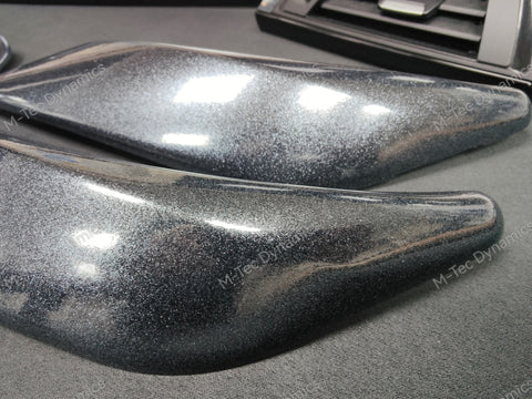 BMW F20 F21 F22 INTERIOR TRIM SET - METALLIC SPARKLE GREY / GLOSS BLACK ACCENT (#4)