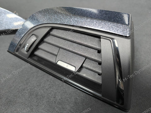 BMW F20 F21 F22 INTERIOR TRIM SET - METALLIC SPARKLE GREY / GLOSS BLACK ACCENT (#4)