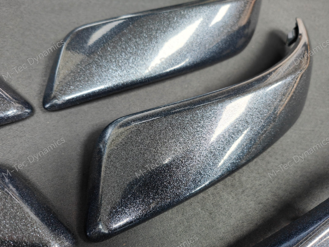BMW F20 F21 F22 INTERIOR TRIM SET - METALLIC SPARKLE GREY / GLOSS BLACK ACCENT