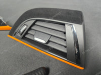 WRAPPING SERVICE - BMW F20 F21 F22 F23 CUSTOM INTERIOR TRIM SET - 3D CARBON / ALCANTARA / ORANGE ACCENT