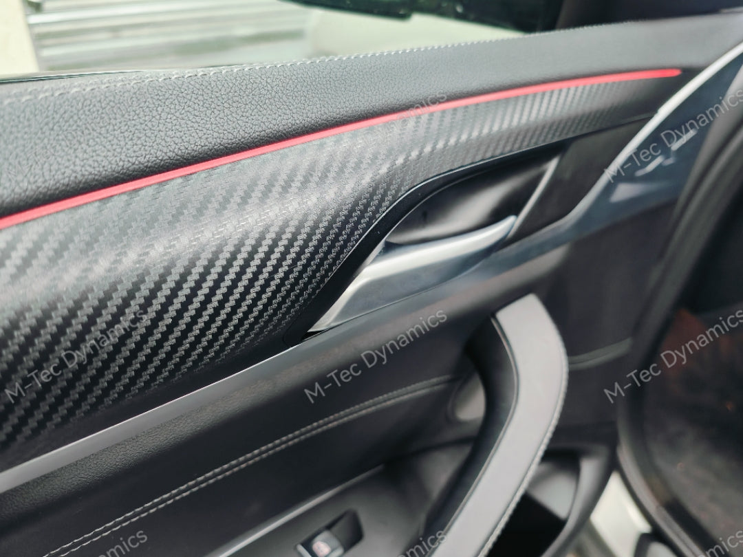 BMW F97 X3M COMPETITION INTERIOR TRIM SET WRAPPING SERVICE - 3D MATT CARBON