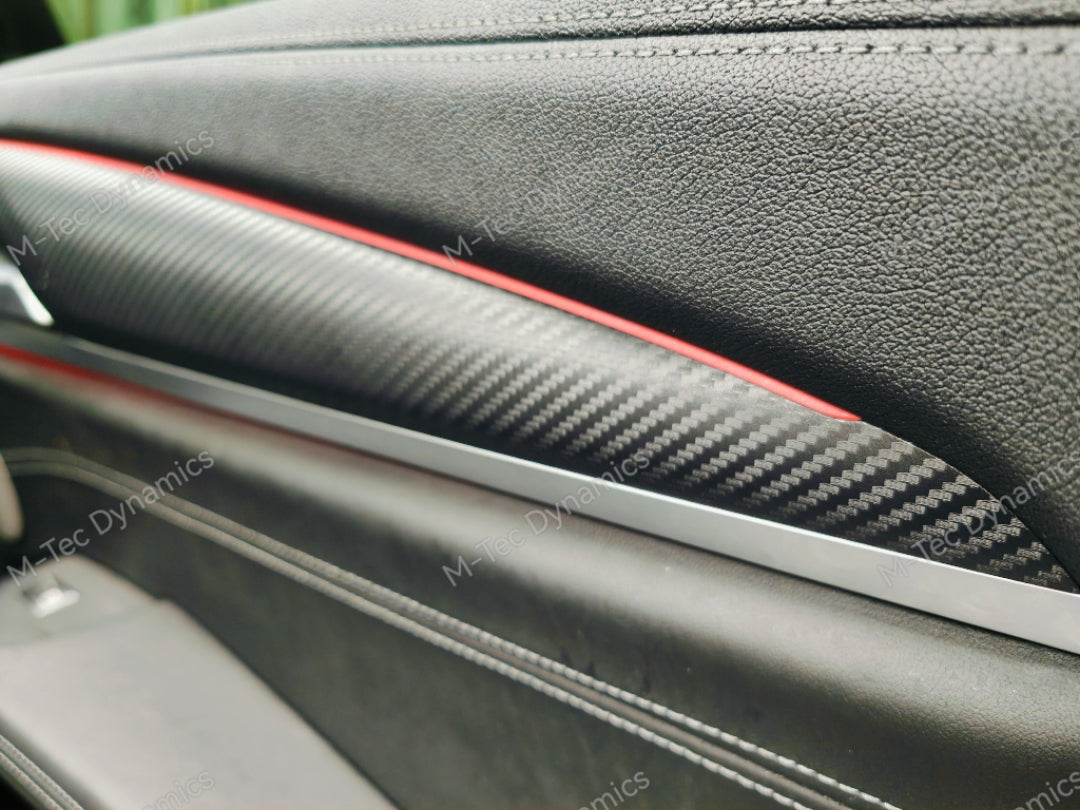 BMW F97 X3M COMPETITION INTERIOR TRIM SET WRAPPING SERVICE - 3D MATT CARBON