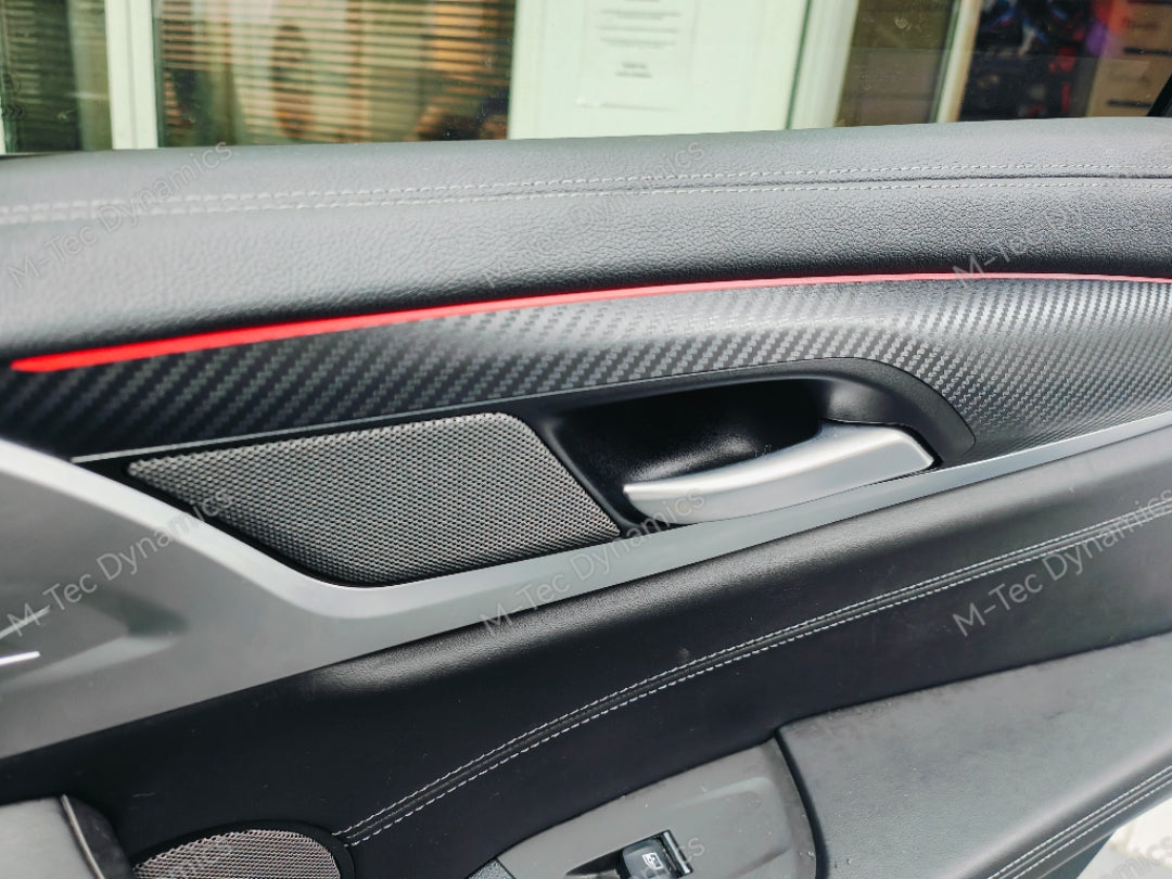 BMW F97 X3M COMPETITION INTERIOR TRIM SET WRAPPING SERVICE - 3D MATT CARBON