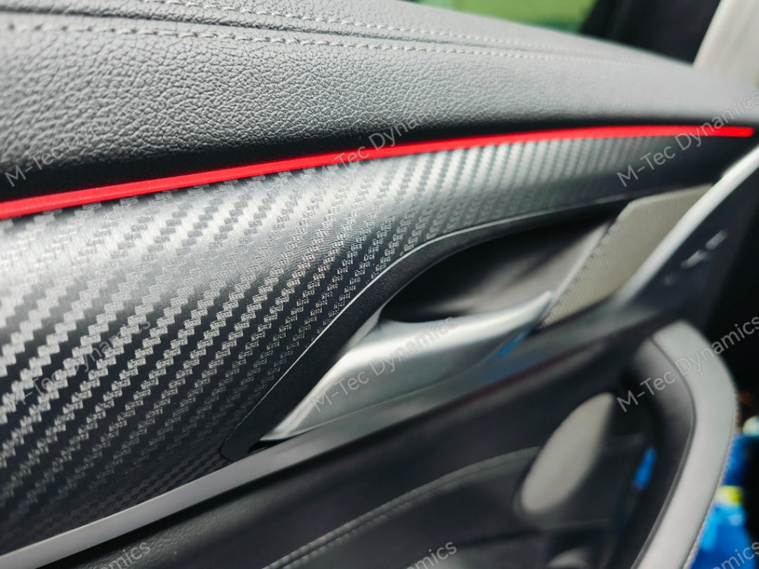 BMW F97 X3M COMPETITION INTERIOR TRIM SET WRAPPING SERVICE - 3D MATT CARBON