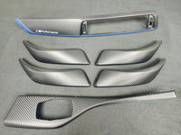 BMW F20 LCI-2 INTERIOR TRIM SET - 3D CARBON / BLUE ACCENT