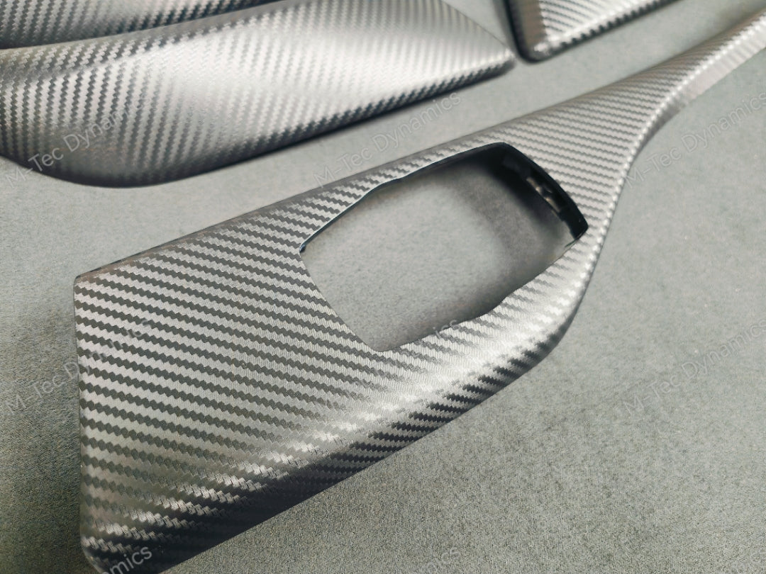 BMW F21 F22 LCI-2 INTERIOR TRIM SET - 3D CARBON / BLUE ACCENT