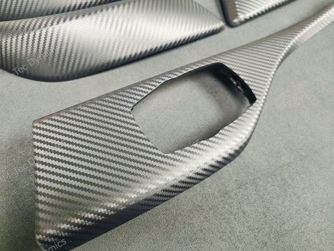 BMW F22 COUPE LCI-2 INTERIOR TRIM SET - 3D CARBON / BLUE ACCENT